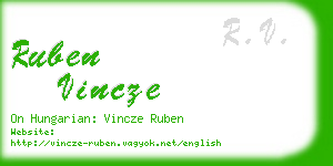 ruben vincze business card